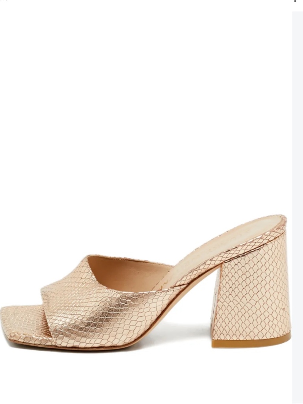 Stuart Weitzman snakeskin-embossed leather sandals